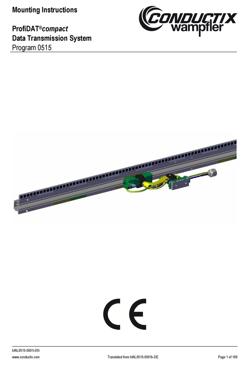 Conductix-Wampfler ProfiDAT compact Mounting instructions