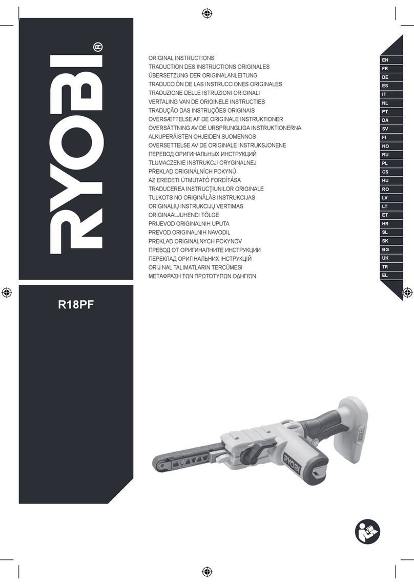 Ryobi R18PF User manual Ryobi R18PF User manual