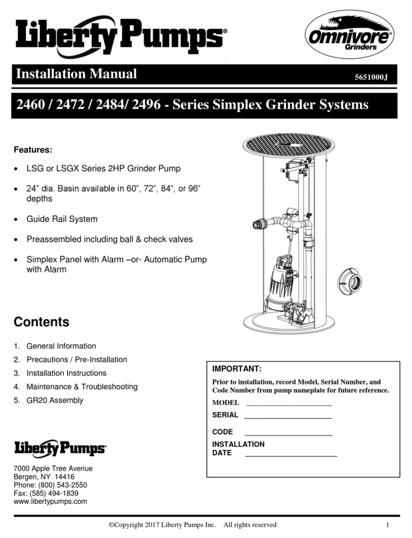 Liberty Pumps Omnivore 2460 Series installation manual Liberty Pumps Omnivore 2460 Series installation manual