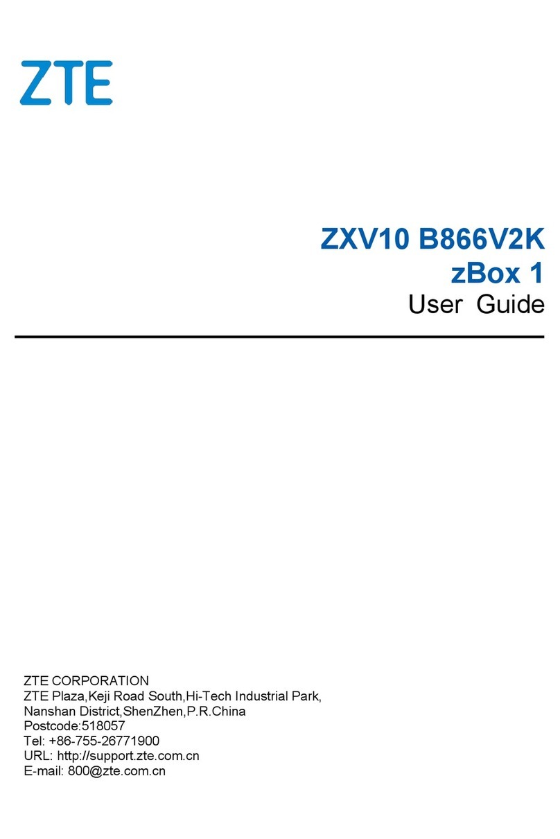 Zte zBox 1 user guide
