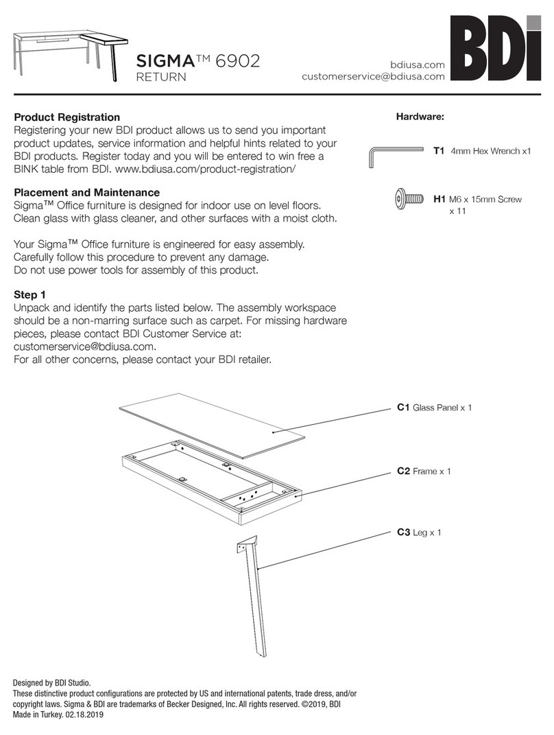 BDI SIGMA 6902 RETURN User manual