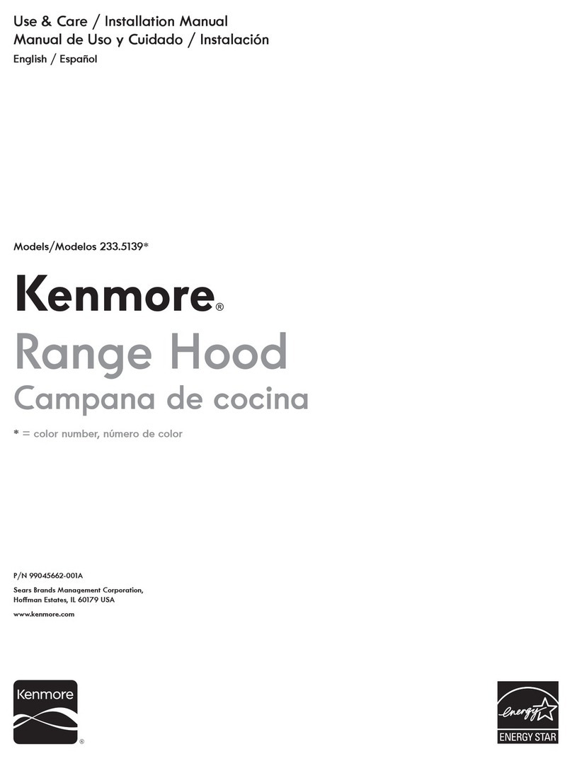 Kenmore 233.5139 Series Use & care / installation manual Kenmore 233.5139 Series Use & care / installation manual