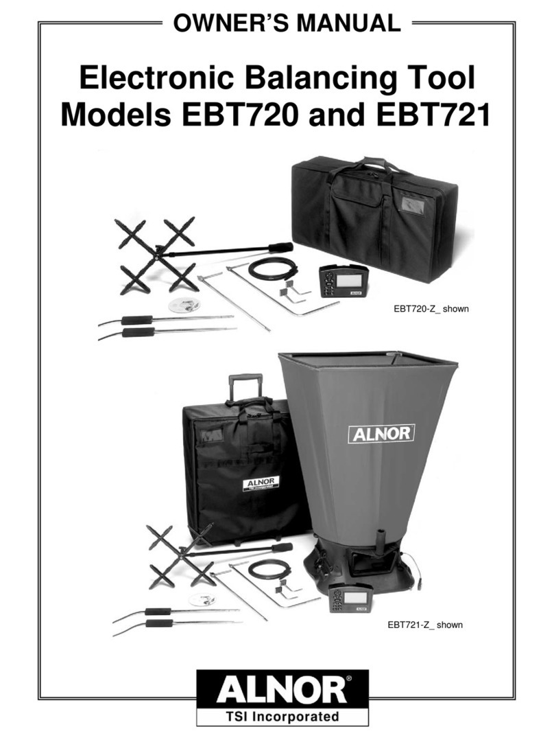 TSI Instruments ALNOR EBT720 owner's manual