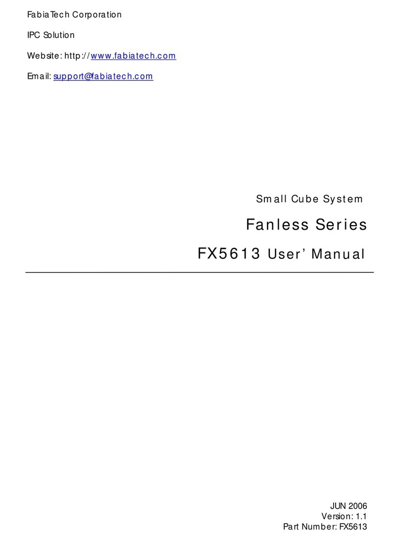 FabiaTech Fanless FX5613 User manual