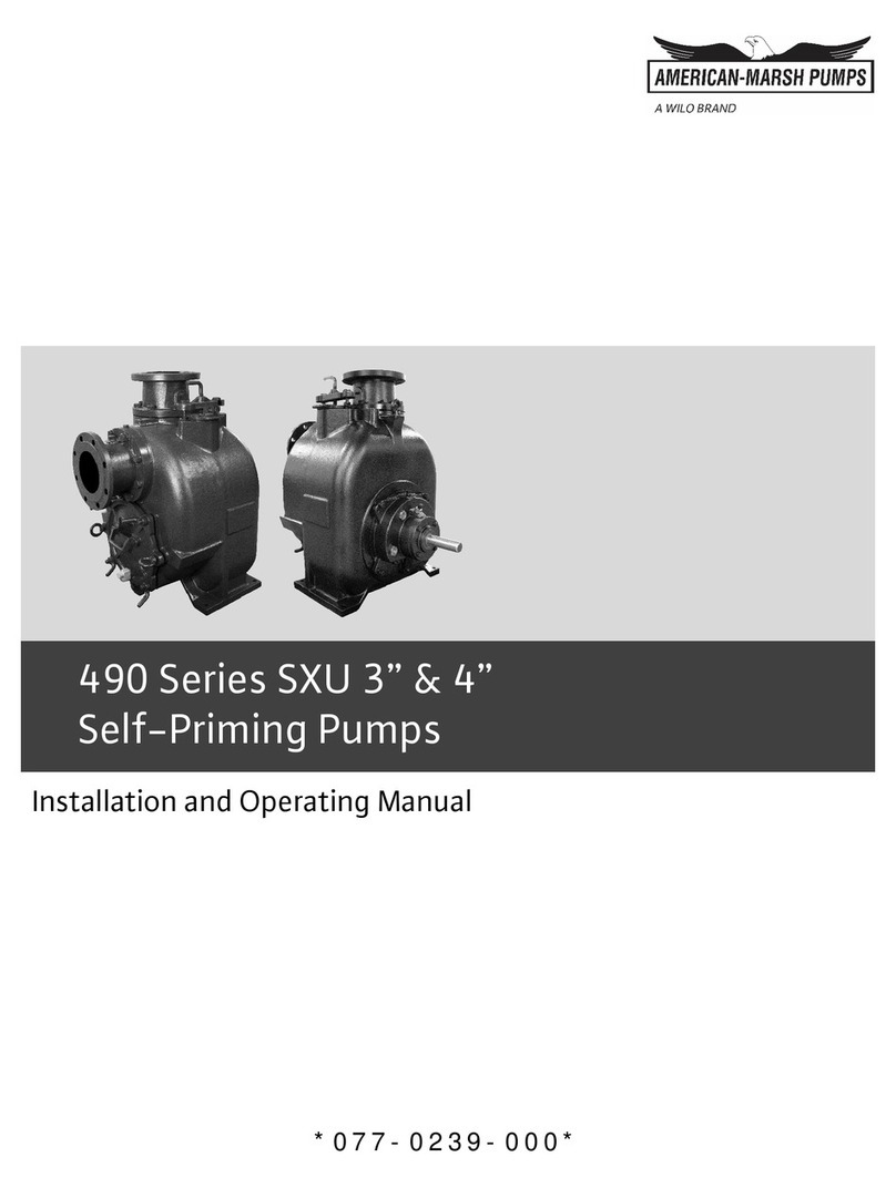Wilo AMERICAN-MARSH PUMPS 490 Series User manual