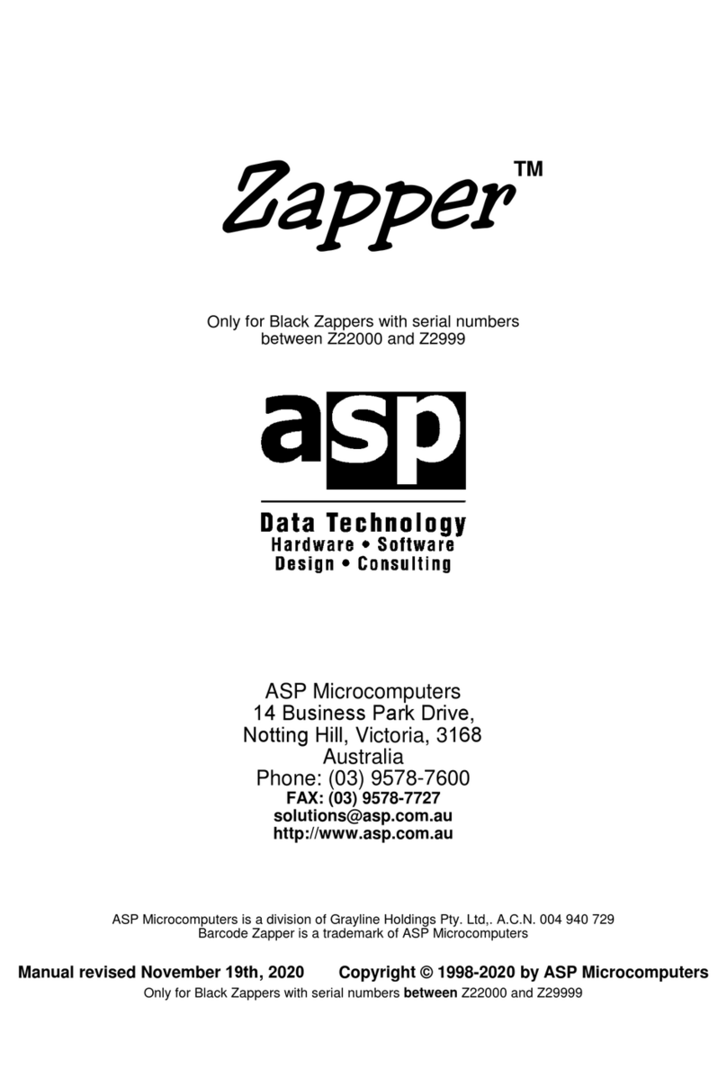 ASP Zapper Z22000 User manual