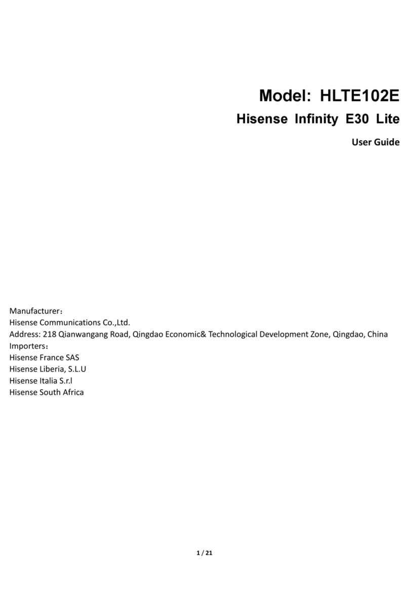 Hisense HLTE102E user guide
