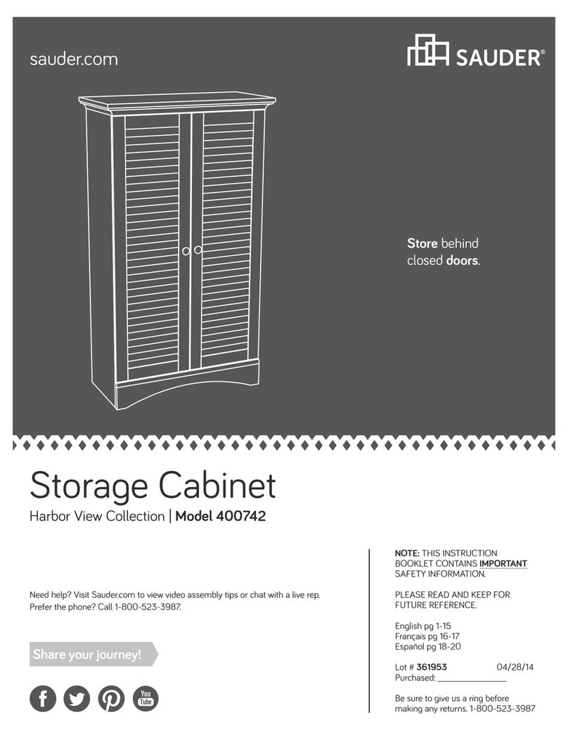 Sauder Harbor View 400742 User manual