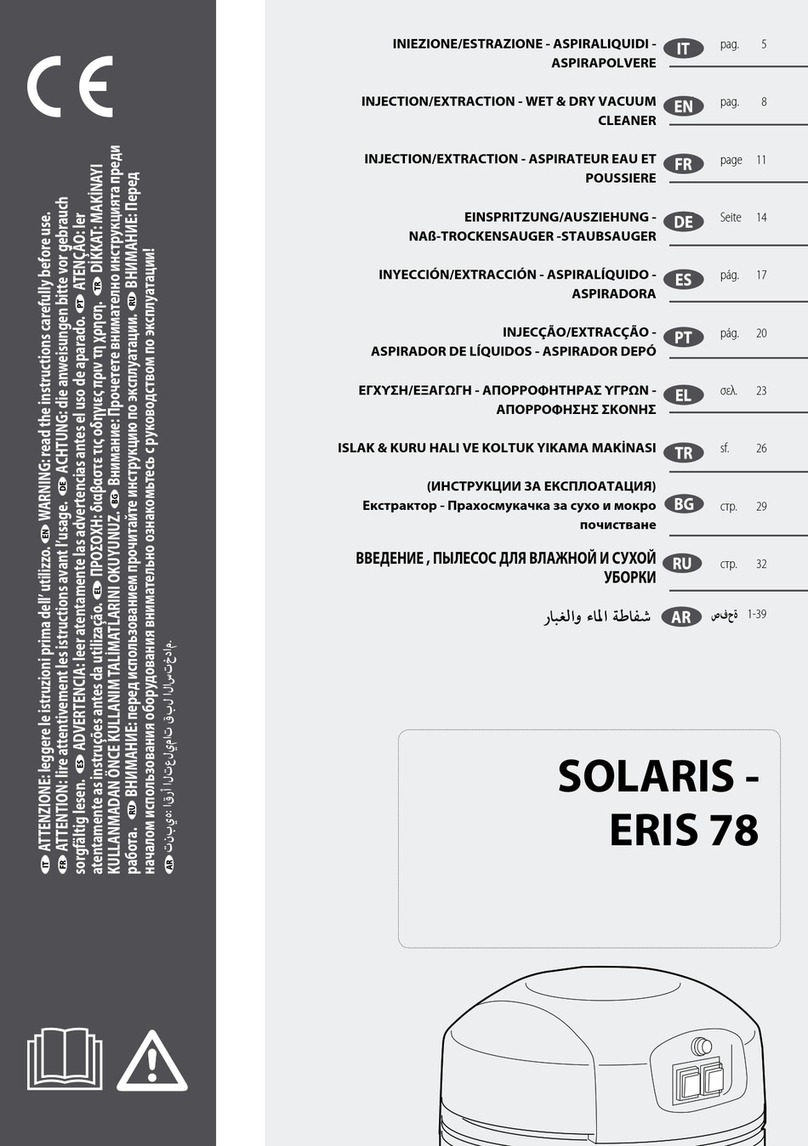 Lavor SOLARIS ERIS 78 manual