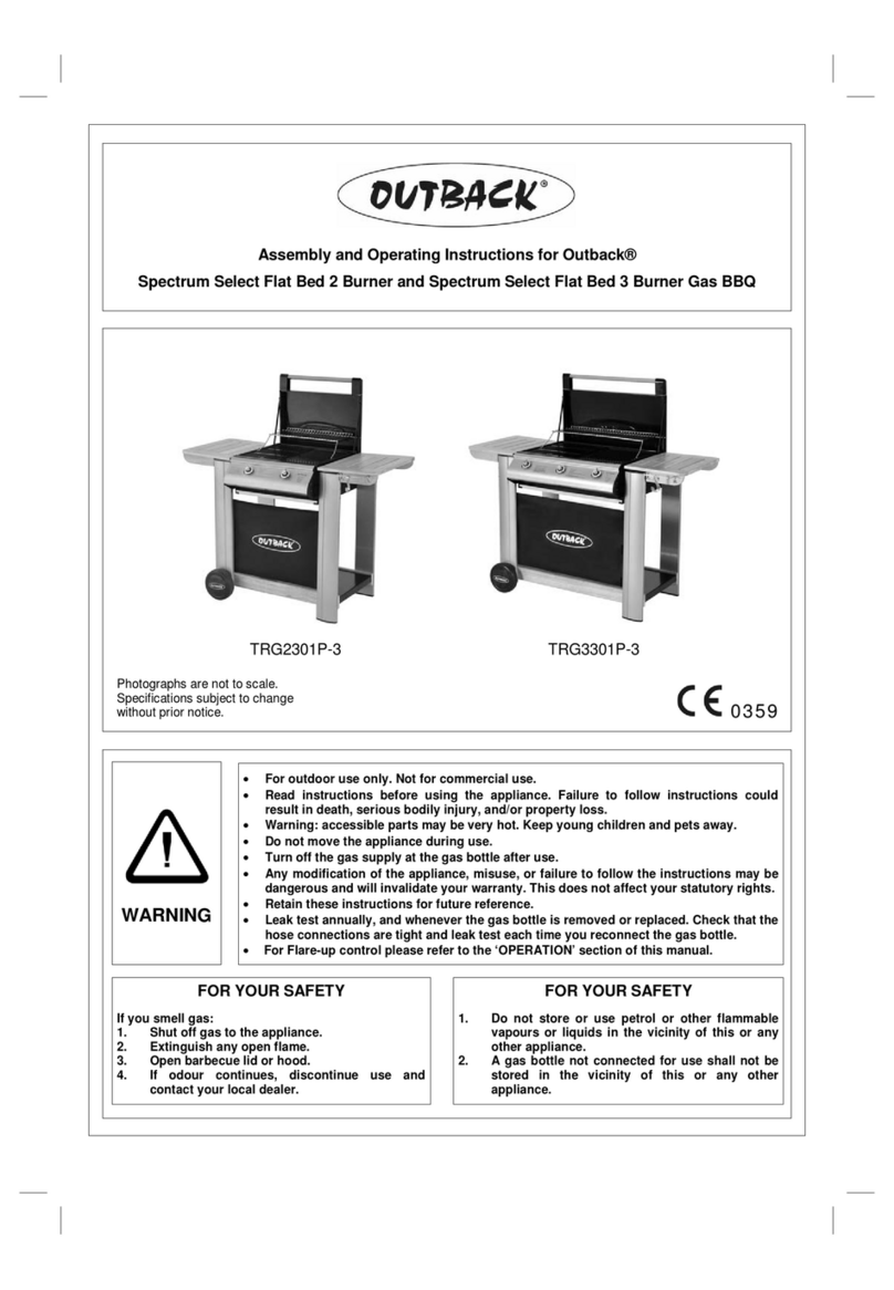 Outback Spectrum Select Flat Bed 2 Assembly and operating instructions