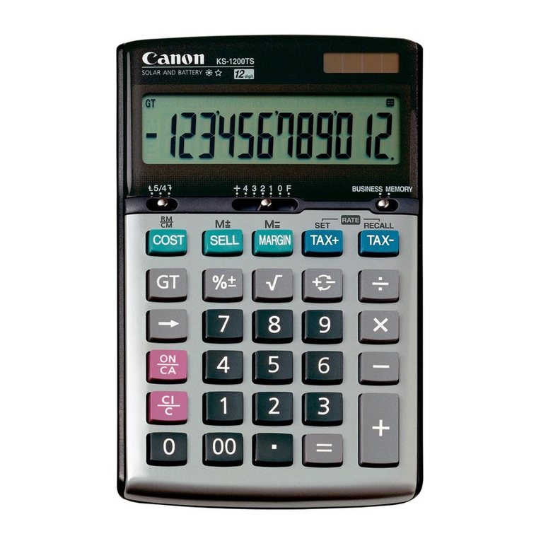 Canon KS-1200TS user manual