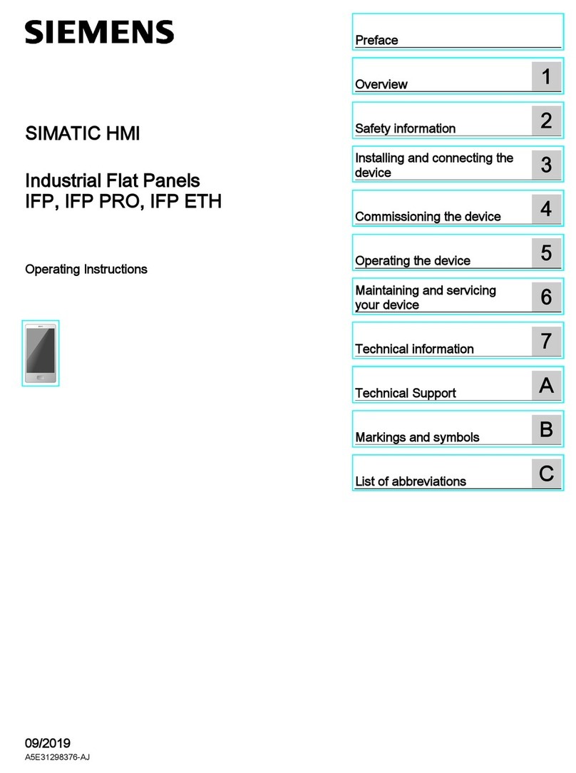 Siemens SIMATIC HMI IFP User manual