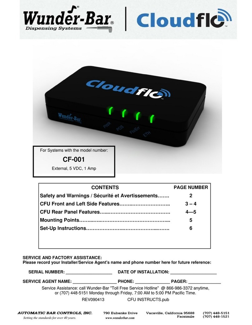 Wunderbar Cloudflo CF-001 instructions