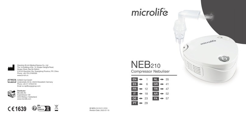 Microlife NEB210 User manual
