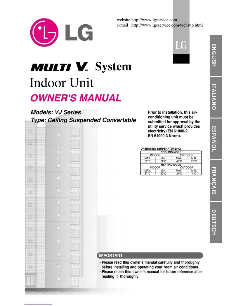 LG MULTI V  VJ Series User manual
