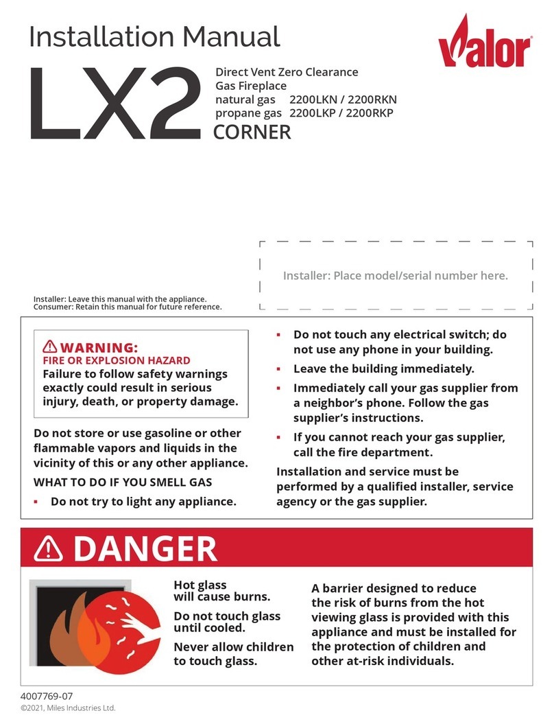 Valor LX2 CORNER installation manual