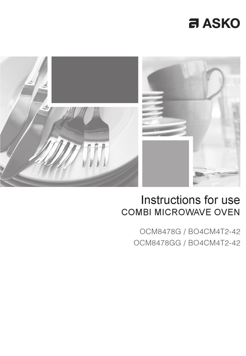 Asko OCM8478GG User manual