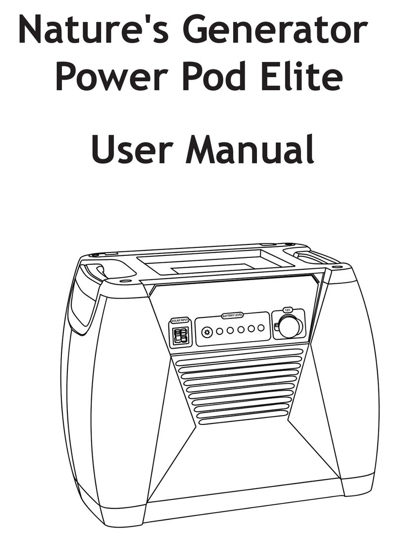 Nature's Generator Power Pod Elite User manual