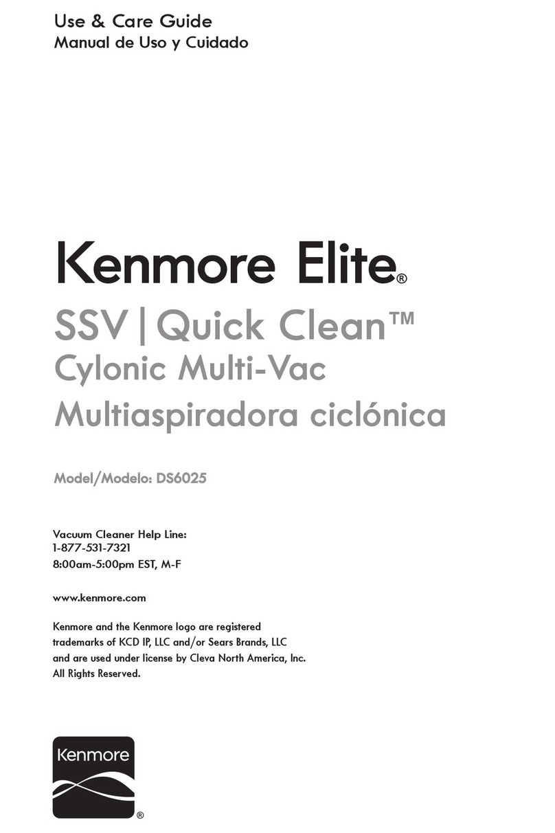 Kenmore Elite SSV Quick Clean DS6025 Use & care guide