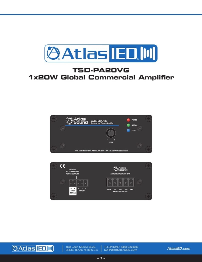 Atlas LED TSD-PA20VG owner's manual