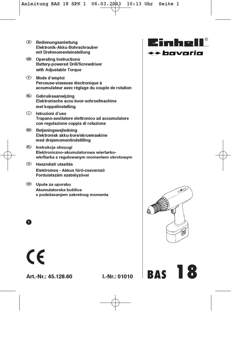 EINHELL Bavaria BAS 18 User manual