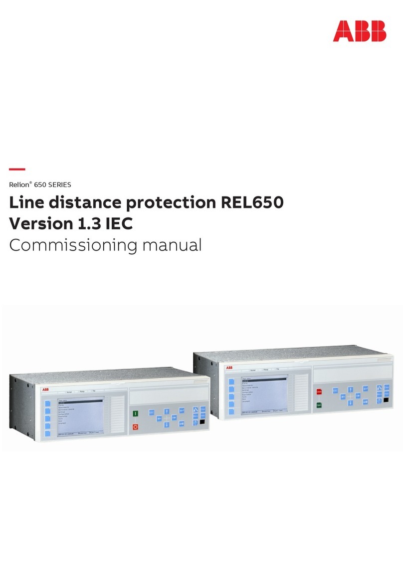 ABB RELION 650 SERIES Quick start guide