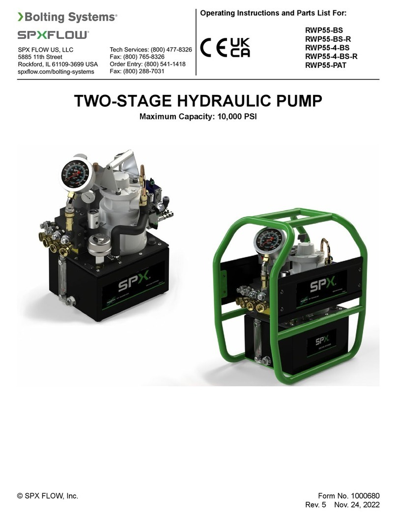 SPX FLOW Bolting System RWP55-BS User manual
