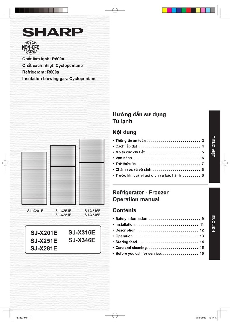 Sharp SJ-X201E User manual