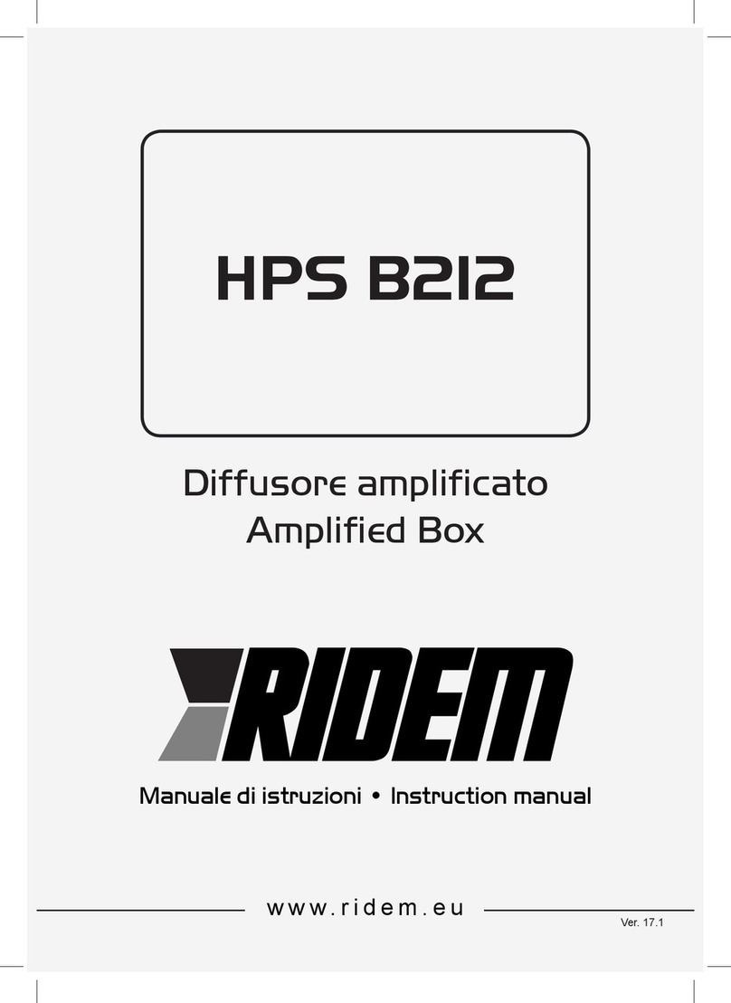 Ridem HPS B212 instruction manual