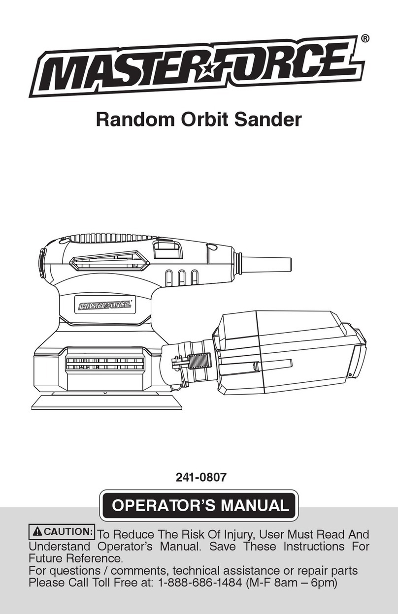 MasterForce 241-0807 User manual