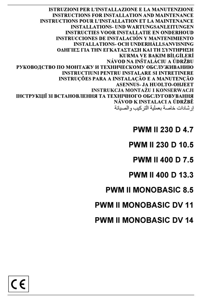 DAB PWM II 230 D 4.7 Instruction for installation and maintenance
