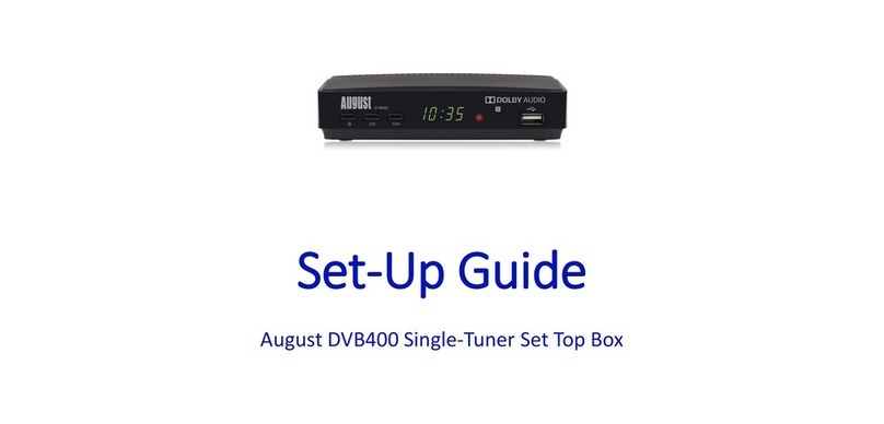 August DVB400 User manual