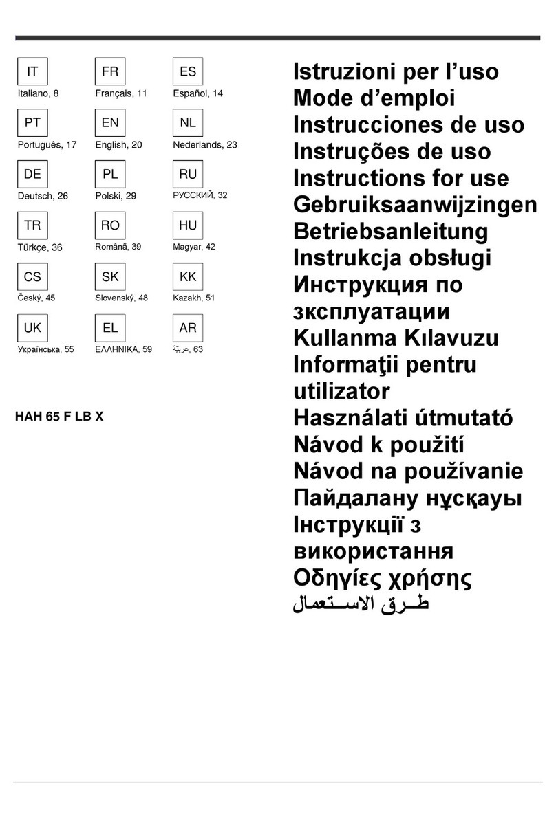 Whirlpool HAH 65 F LB X Instructions for use