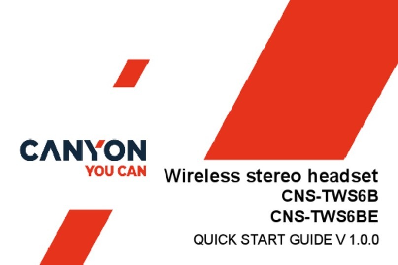 Canyon CNS-TWS6B quick start guide