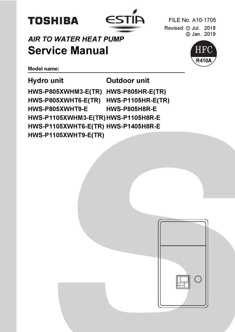 Toshiba HWS-P805XWHM3-E(TR) User manual