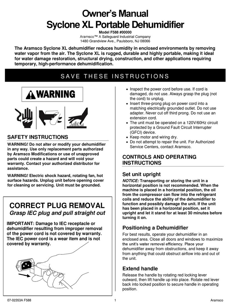 Aramsco Syclone XL owner's manual