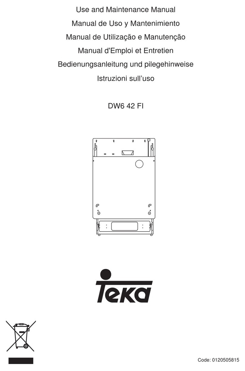 Teka DW6 42 FI Use and maintenance manual