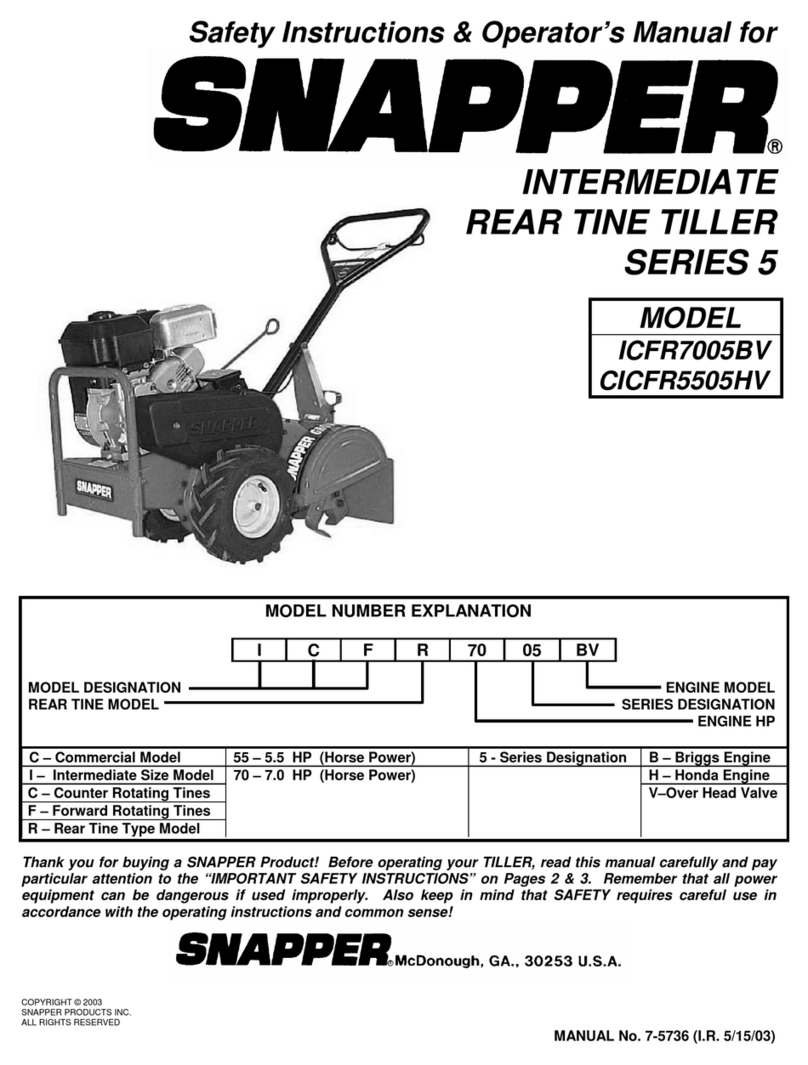 Snapper 5 Series User manual