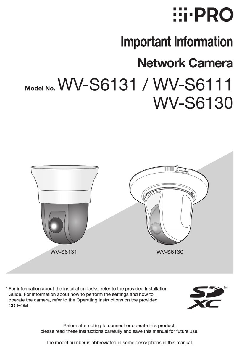 i-PRO WV-S6131 Important information