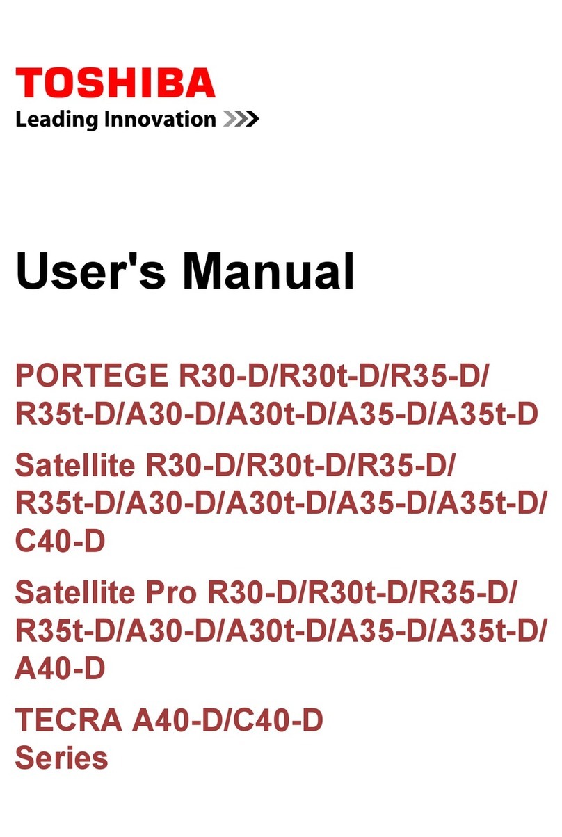 Toshiba PORTEGE R30-D Series User manual