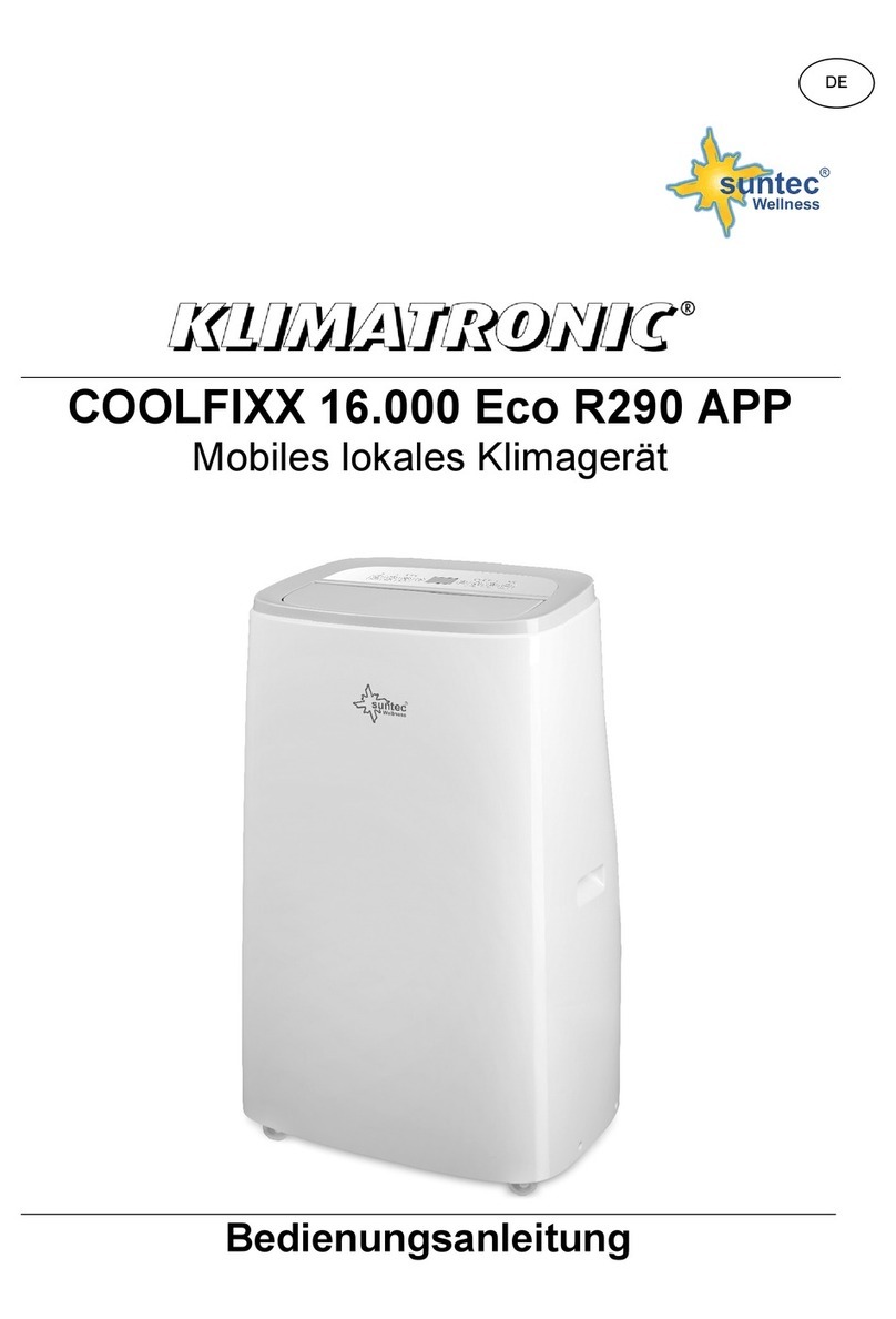 Suntec Wellness KLIMATRONIC COOLFIXX 16.000 Eco R290 APP User manual