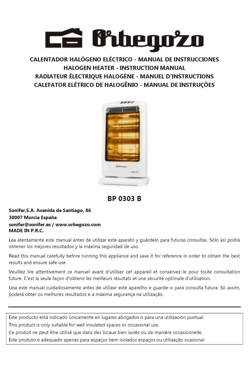 Orbegozo BP 0303 B instruction manual