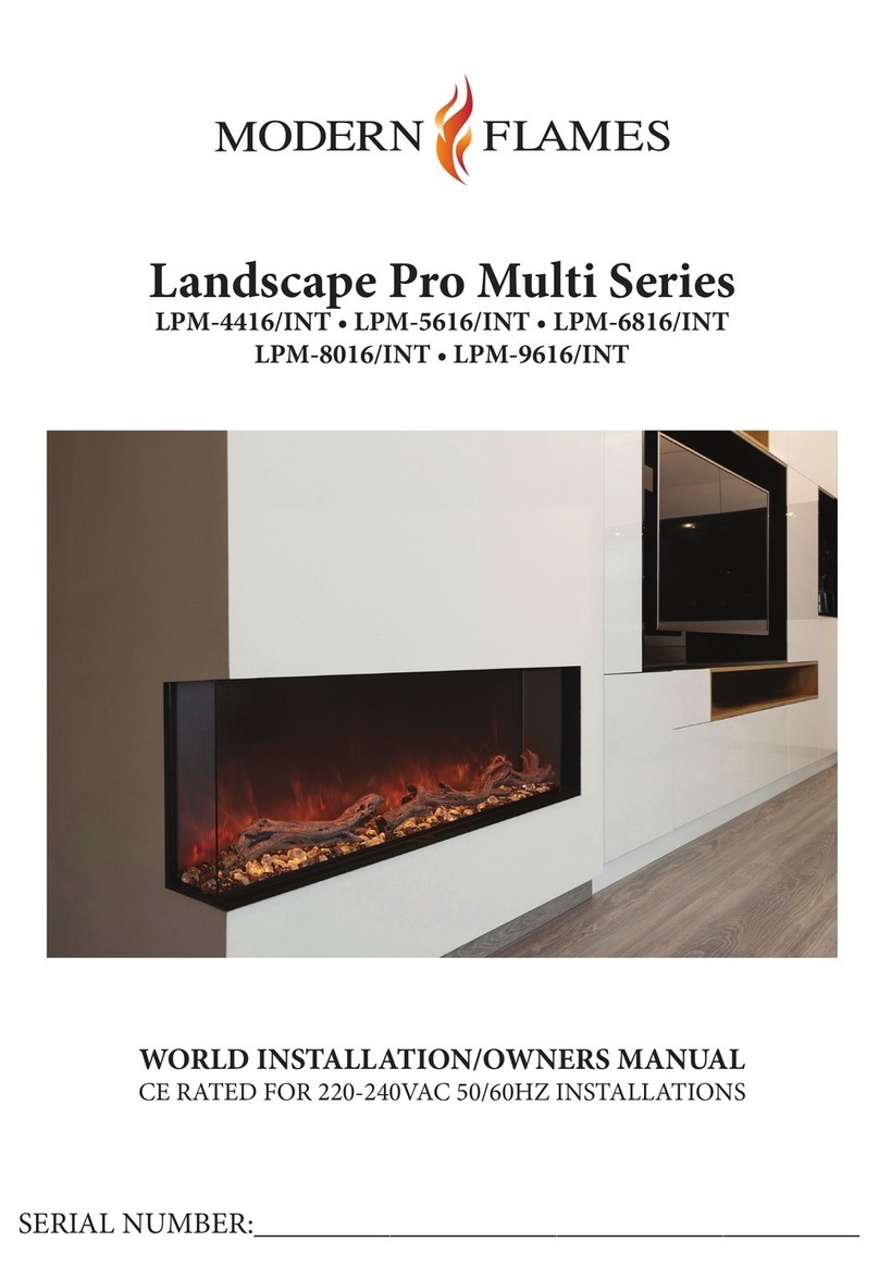 Modern Flames LPM-9616/INT Operating instructions Modern Flames LPM-9616/INT Operating instructions
