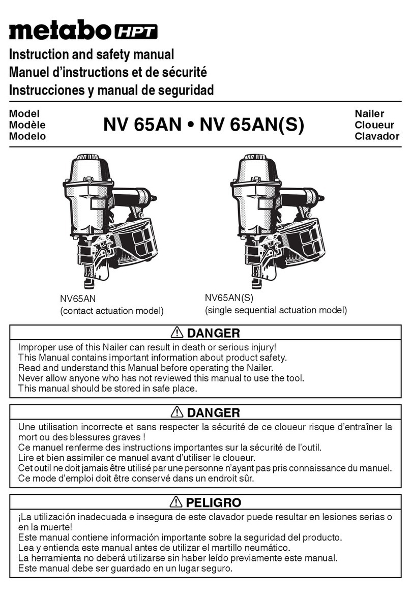 Metabo HPT NV 65AN Instruction and safety manual