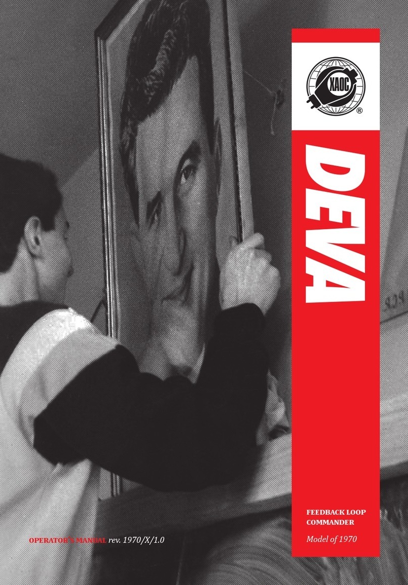 Xaoc Devices DEVA Operator's manual