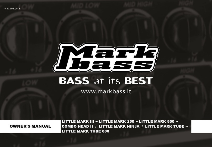 Mark Bass LITTLE MARK NINJA COMBO Series owner's manual