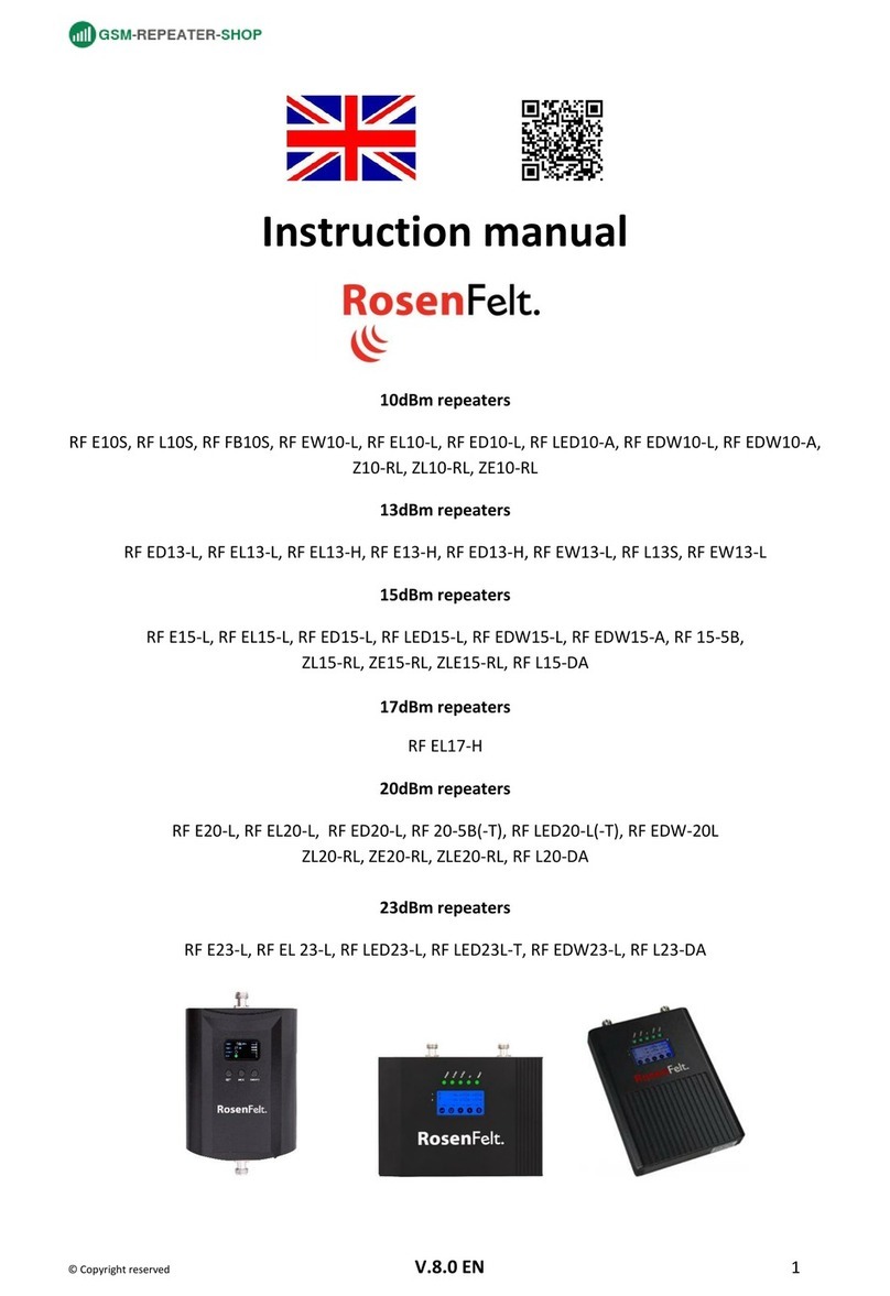 Rosenfelt RF E10S instruction manual