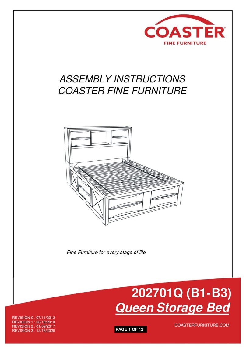 Coaster 202701Q Assembly instructions Coaster 202701Q Assembly instructions