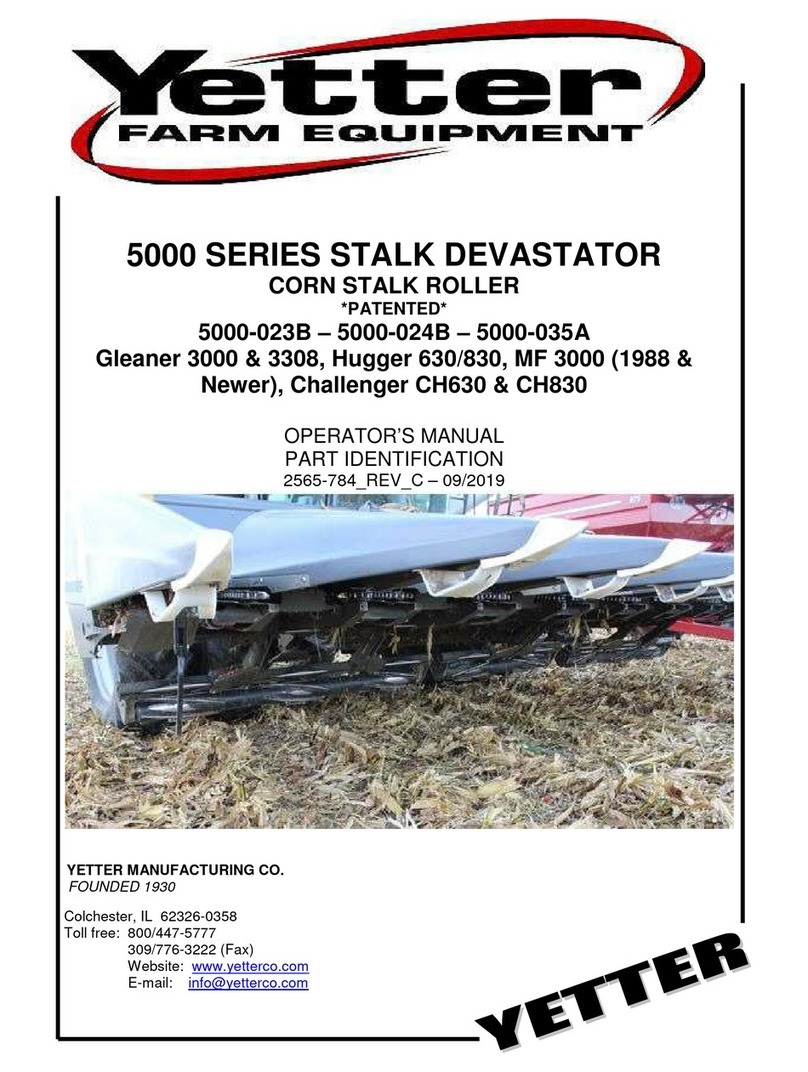 Yetter 5000-023B User manual
