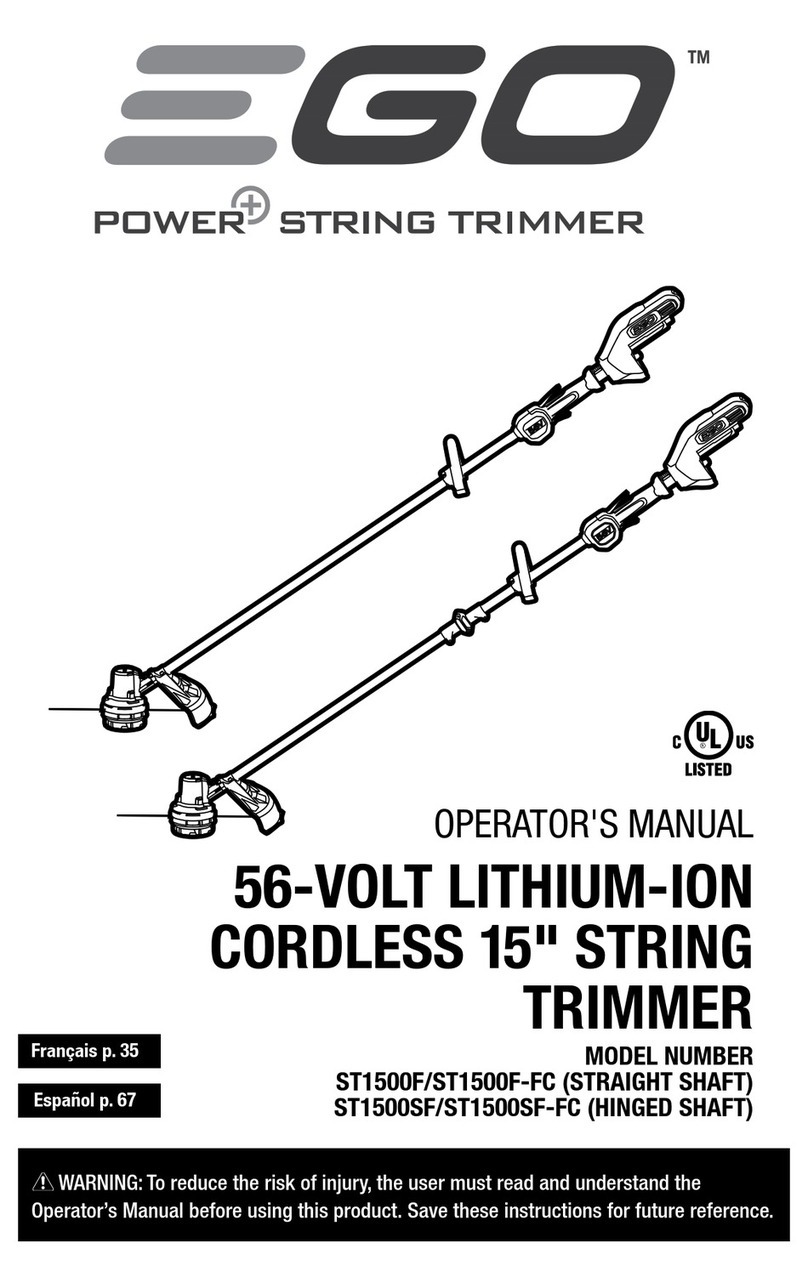 EGO POWER+ ST1500F-FC User manual